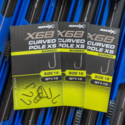 Matrix X6B Curved Pole XS Barbed Spade End Hooks